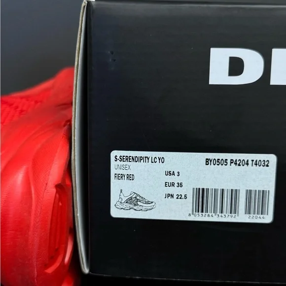 Diesel Kids Red Sneakers